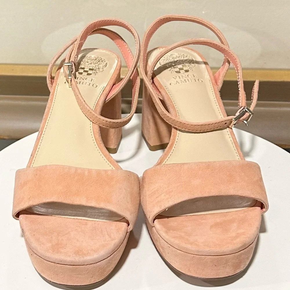 Women’s Suede Block Heel Slingback Sandal - Pink